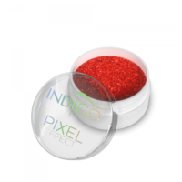 pixel effect neon orange indigo